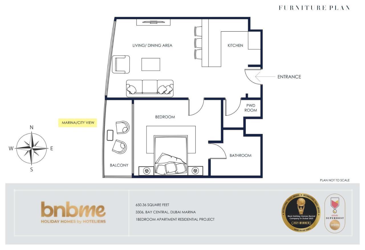 Bnbme - Bay Central Apartment Dubai Exterior foto